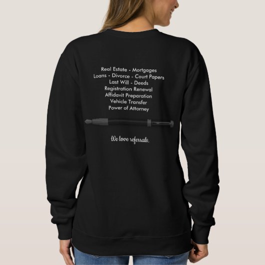 Mobiele naamloze vennootschap die de openbare leni trui (Achterkant)