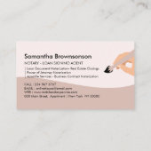 Mobiele naamloze vennootschap die de openbare leni visitekaartje (Achterkant)