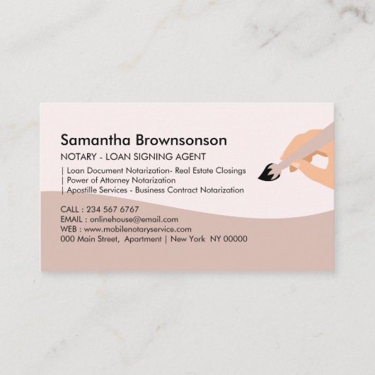 Mobiele naamloze vennootschap die de openbare leni visitekaartje (Achterkant)