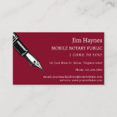 Mobiele naamloze vennootschap die de openbare leni visitekaartje (Voorkant)