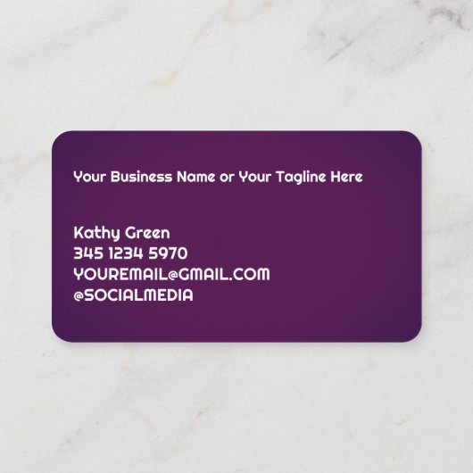 Mobiele nageltechnicus visitekaartje (Achterkant)