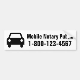 Mobiele notaris bumpersticker