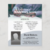 Mobiele Notaris & de Handtekenaar van de Lening Pr Flyer (Voorkant)