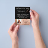 Mobiele Notaris Dienst Rose Goud Foto Flyer (Hand)