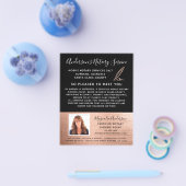 Mobiele Notaris Dienst Rose Goud Foto Flyer (Enkel)