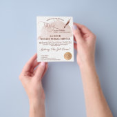 Mobiele Notaris en Leningen die Blush Pink Agate F Flyer (Hand)