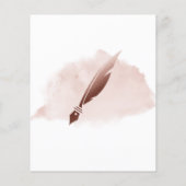 Mobiele Notaris en Leningen die Blush Pink Agate F Flyer (Achterkant)