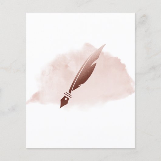 Mobiele Notaris en Leningen die Blush Pink Agate F Flyer (Achterkant)