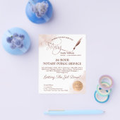 Mobiele Notaris en Leningen die Blush Pink Agate F Flyer (Enkel)