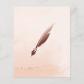 Mobiele Notaris en Leningen die Blush Pink Agate F Flyer (Achterkant)