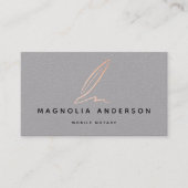 Mobiele notaris grijs-olievrije QR-code Visitekaartje (Voorkant)