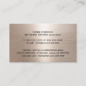 Mobiele Notaris Handtekening Elegant Gold Visitekaartje (Achterkant)