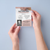 Mobiele notaris & hypotheekondertekenaar Roze glit Flyer (Hand)