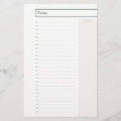 Mobiele notaris Juridisch Groen Goud Planner Mini  Briefpapier (Voorkant)