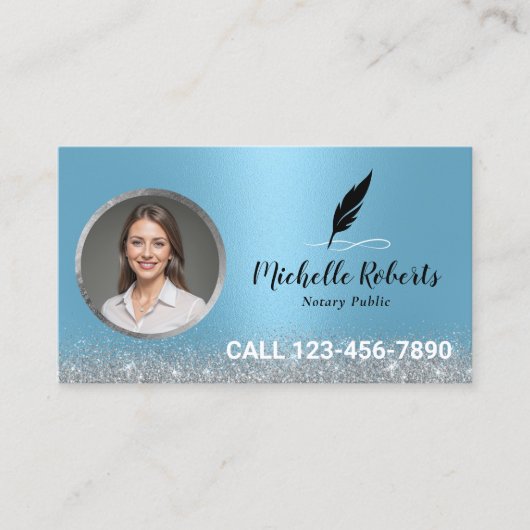 Mobiele notaris lening ondertekening agent moderne visitekaartje (Voorkant)