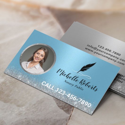 Mobiele notaris lening ondertekening agent moderne visitekaartje