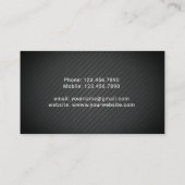 Mobiele Notaris Lening Signing Agent Black Metal Visitekaartje (Achterkant)