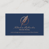 Mobiele Notaris Lening Signing Agent Koper Quill N Visitekaartje (Voorkant)
