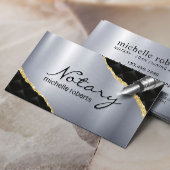 Mobiele Notaris Lening Signing Agent Lux Zwart Zil Visitekaartje