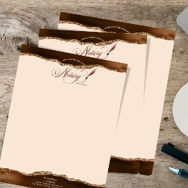 Mobiele Notaris & Lening Signing Agent Roze Agate  Briefhoofd