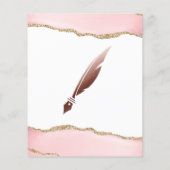 Mobiele Notaris & Lening Signing Agent Roze Agate  Flyer (Achterkant)