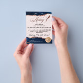 Mobiele Notaris & Lening Signing Agent Roze Agate  Flyer (Hand)