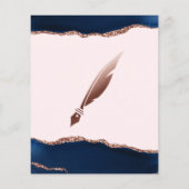 Mobiele Notaris & Lening Signing Agent Roze Agate  Flyer (Achterkant)