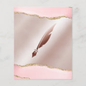 Mobiele Notaris & Lening Signing Agent Roze Agate  Flyer (Achterkant)