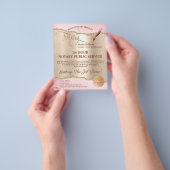 Mobiele Notaris & Lening Signing Agent Roze Agate  Flyer (Hand)