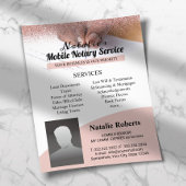 Mobiele Notaris & Lening Signing Agent Roze Glitte Flyer