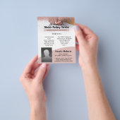 Mobiele Notaris & Lening Signing Agent Roze Glitte Flyer (Hand)