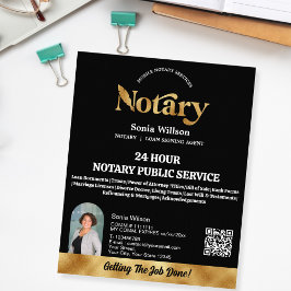 Mobiele notaris & leningondertekeningsagent QR-cod Flyer