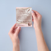 Mobiele notaris & leningondertekeningsagent Roze A Flyer (Hand)