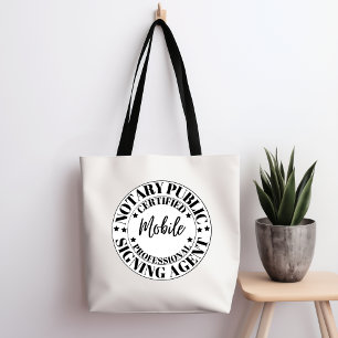 Mobiele notaris met openbare ondertekening Canvas Tote Bag