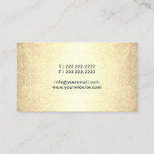 Mobiele notaris ondertekenaar Gold Quill Visitekaartje (Achterkant)