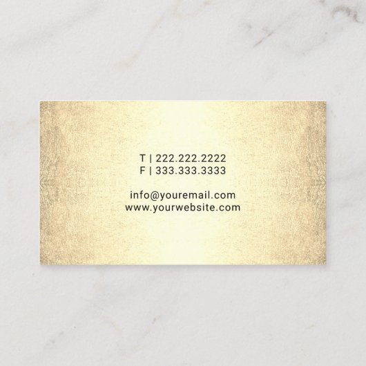 Mobiele notaris ondertekenaar  Gold Quill Visitekaartje (Achterkant)