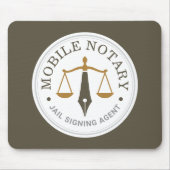 Mobiele notaris openbare aangepaste juridische ond muismat (Voorkant)