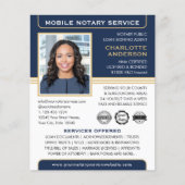 Mobiele notaris openbare lening ondertekening agen flyer (Voorkant)