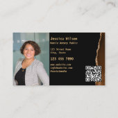 Mobiele Notaris Openbare Lening Ondertekening Foto Visitekaartje (Achterkant)