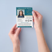 Mobiele notaris openbare leningondertekeningsagent flyer (Hand)
