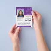 Mobiele notaris openbare ondertekeningsagent paars flyer (Hand)