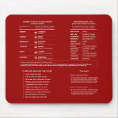 Mobiele notaris openbare referentietool rood goud muismat (Voorkant)