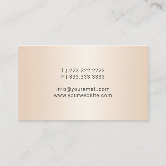 Mobiele notaris public gden Signing Pen ivory Visitekaartje (Achterkant)