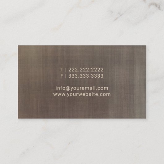  mobiele notaris Public Golden Signing Pen Visitekaartje (Achterkant)