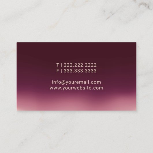 Mobiele Notaris Publieke Gouden Signing Pen Bourgo Visitekaartje (Achterkant)