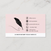 Mobiele Notaris QR Code Signing Agent Foto Visitekaartje (Achterkant)