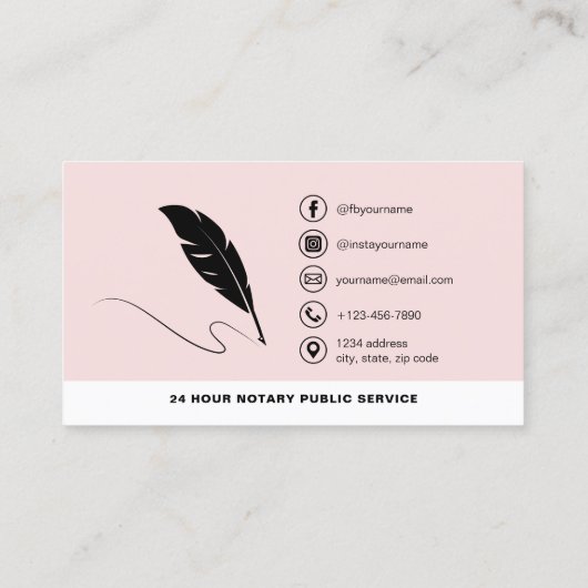 Mobiele Notaris QR Code Signing Agent Foto Visitekaartje (Achterkant)