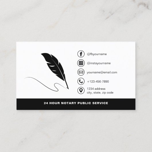 Mobiele Notaris QR Code Signing Agent Foto Visitekaartje (Achterkant)