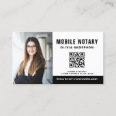 Mobiele Notaris QR Code Signing Agent Foto Visitekaartje (Voorkant)