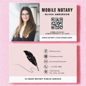 Mobiele Notaris QR Code Signing Agent Foto Visitekaartje